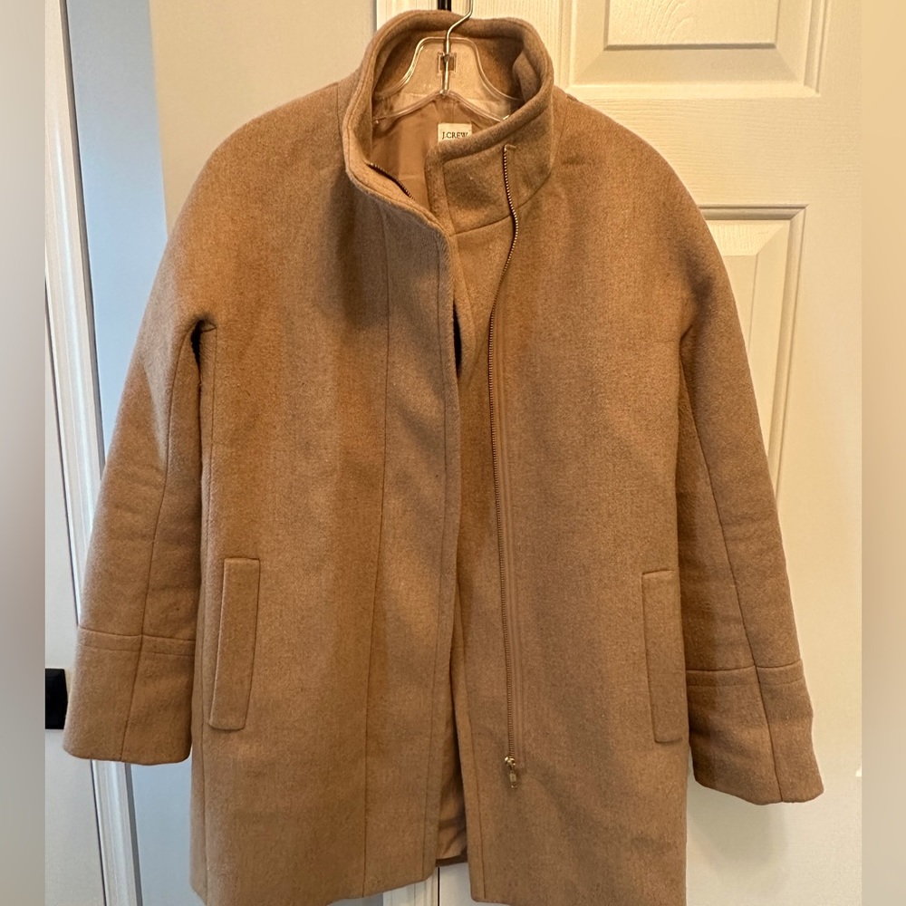 JCrew Camel City Coat - Size 4